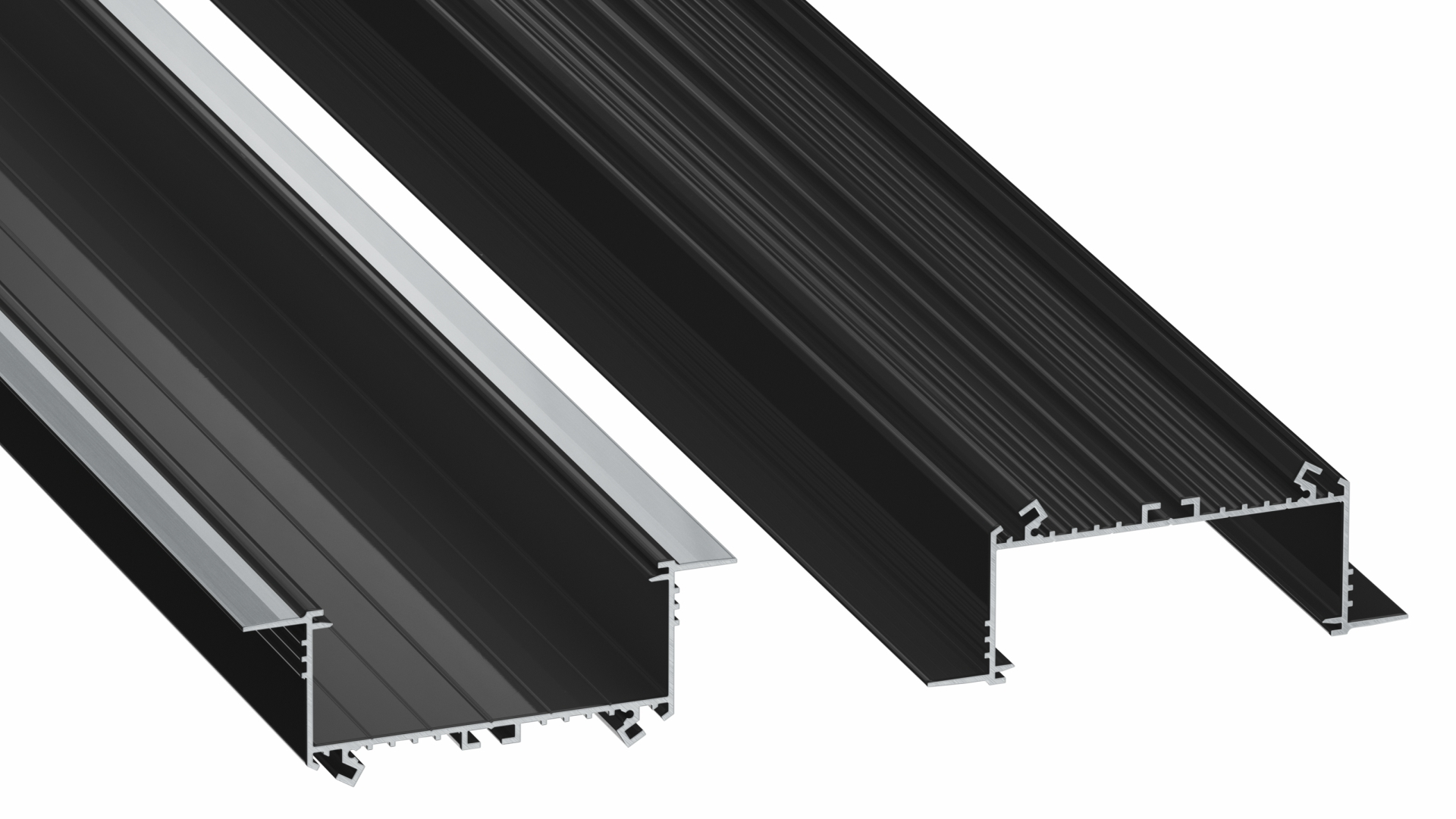 Lumines profile type SORGA lacquered black, 4,15 m